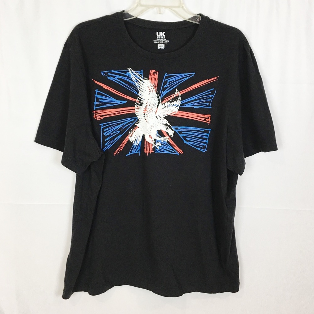 UK FRENCH CONNECTION Black Eagle Tee-Shirt-XL
